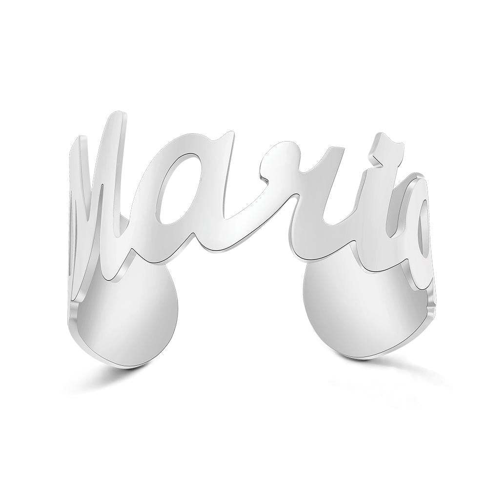 Custom Name Wide Open Bracelet Personalized Unique Bracelet For Women