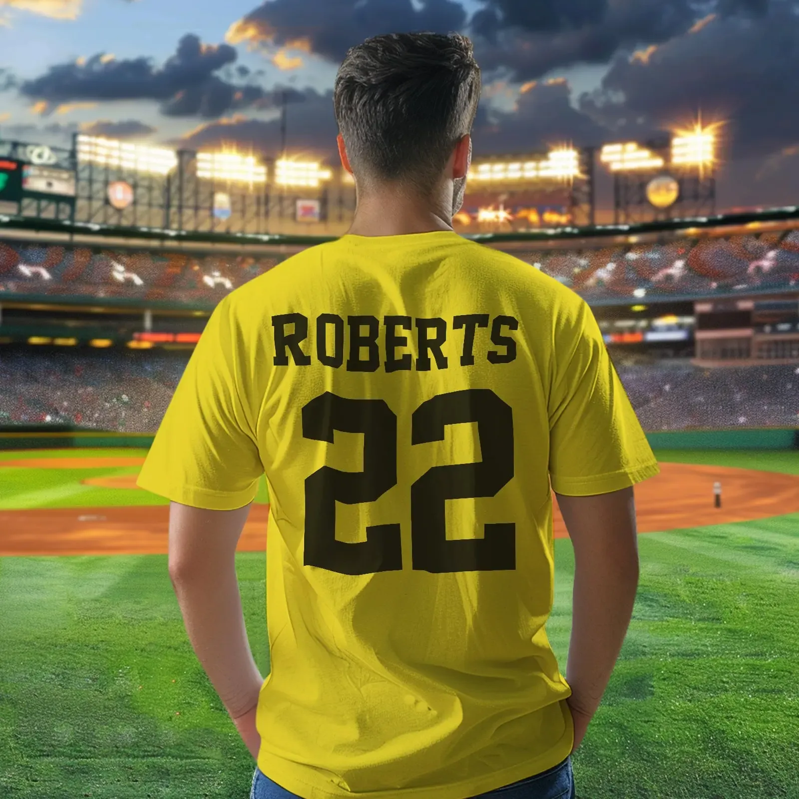 Personalized Football Name & Number Sports T-Shirt Back to School Gifts