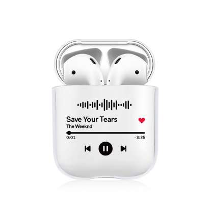Custom Song Scannable Music Code Airpods 2 Case Cover