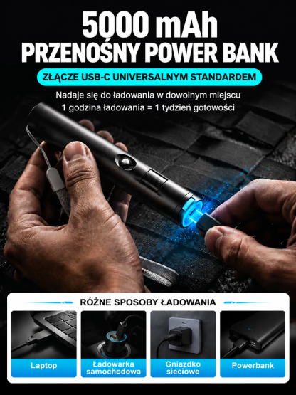 Zapomnij o ciężkich narzędziach. Ten mini laser spawa, graweruje i ratuje życie w górach.