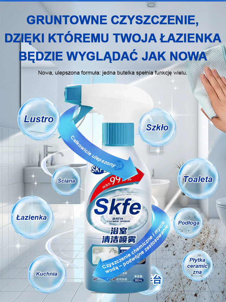 【UBELA środek czyszczący do łazienek】🚿 Koniec z szorowaniem i wdychaniem chemii!