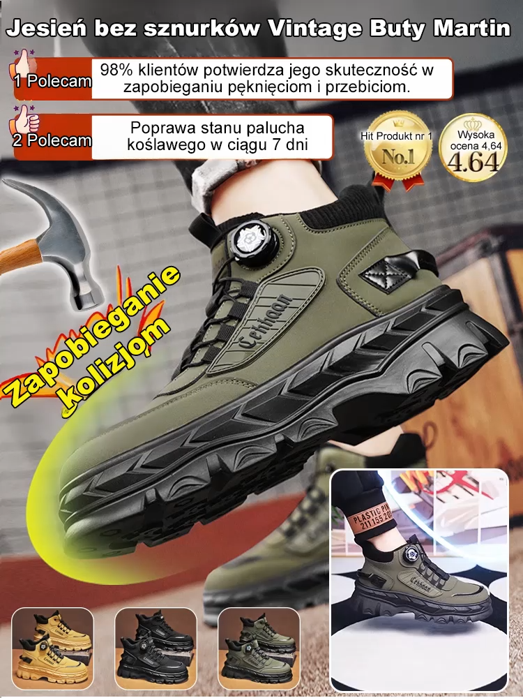 【Męskie buty zimowe ocieplane】Rekomendacja ekspertów! Ergonomiczny kształt wspiera stopę i zapewnia komfort przez cały dzień.