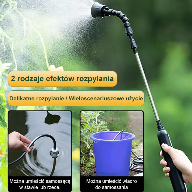 Przenośny teleskopowy elektryczny pistolet do spryskiwania