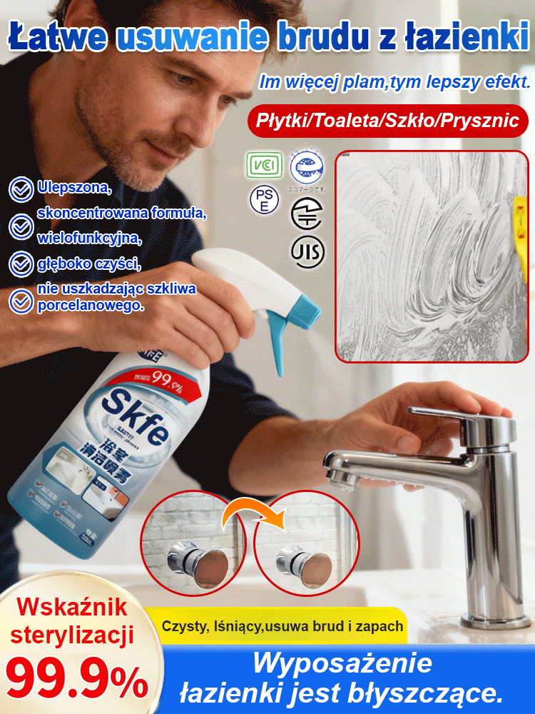 【UBELA środek czyszczący do łazienek】🚿 Koniec z szorowaniem i wdychaniem chemii!