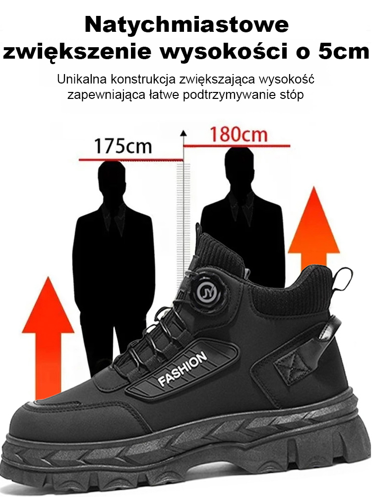 【Męskie buty zimowe ocieplane】Rekomendacja ekspertów! Ergonomiczny kształt wspiera stopę i zapewnia komfort przez cały dzień.