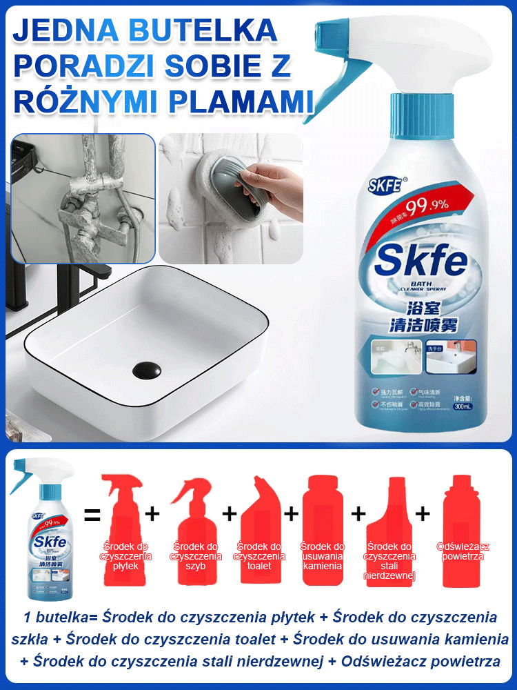 【UBELA środek czyszczący do łazienek】🚿 Koniec z szorowaniem i wdychaniem chemii!