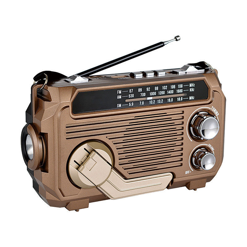 🌪️【Niezawodny towarzysz w nagłych wypadkach!】Ręczne radio z funkcją ładowania awaryjnego