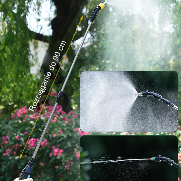 Przenośny teleskopowy elektryczny pistolet do spryskiwania