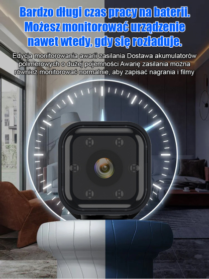 Kamera bezprzewodowa HD F1 – nowość 🔋 Możesz zdalnie oglądać i nagrywać w dowolnym miejscu i czasie.