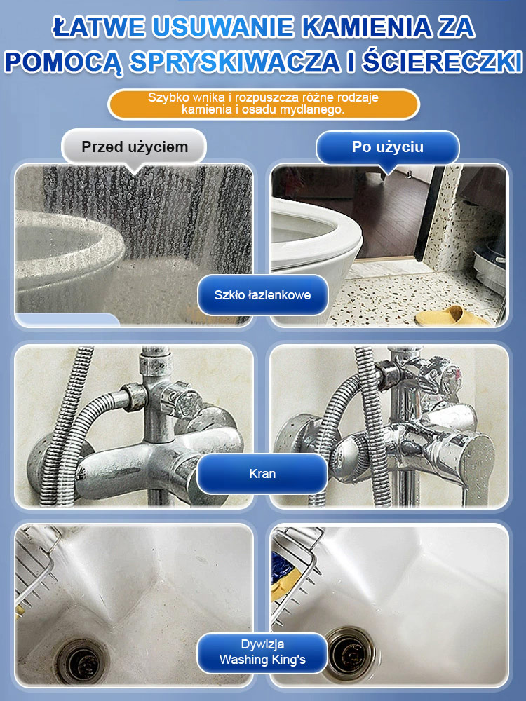 【UBELA środek czyszczący do łazienek】🚿 Koniec z szorowaniem i wdychaniem chemii!