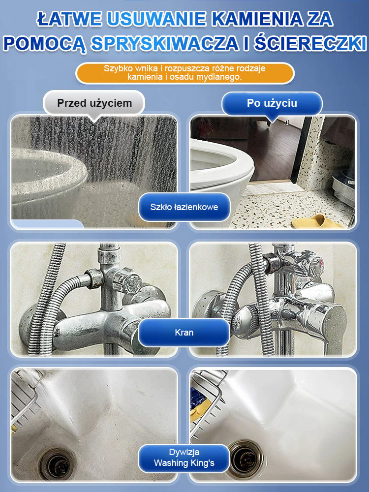 【UBELA środek czyszczący do łazienek】🚿 Koniec z szorowaniem i wdychaniem chemii!