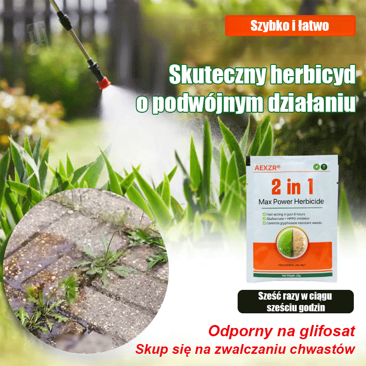 【Dwuskładnikowy silny środek chwastobójczy.】🌱✨ Mój sąsiad już używa tego produktu, a w jego ogrodzie przez cały rok nie ma chwastów! ✨🌱