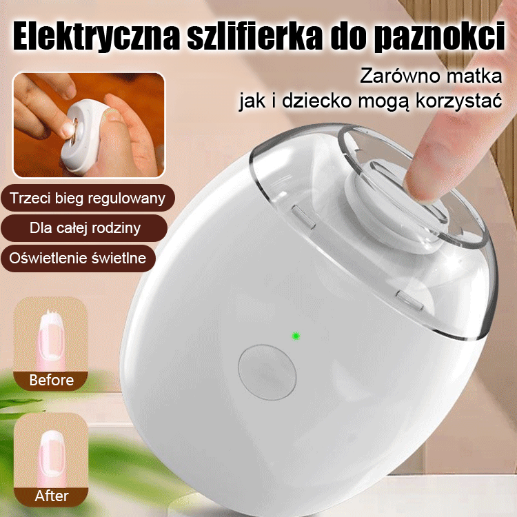 【Niezbędnik w każdym domu!】Elektryczny zmywacz do paznokci 😍 Automatyczne przycinanie i polerowanie za naciśnięciem przycisku, zapewniające natychmiastowe, gładkie paznokcie bez zadziorów.