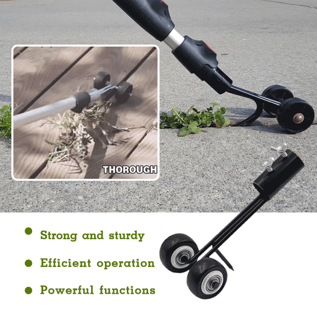 No bending roller gap quick weeding head