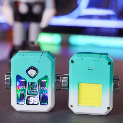 Gyro-rotating electric arc lighter