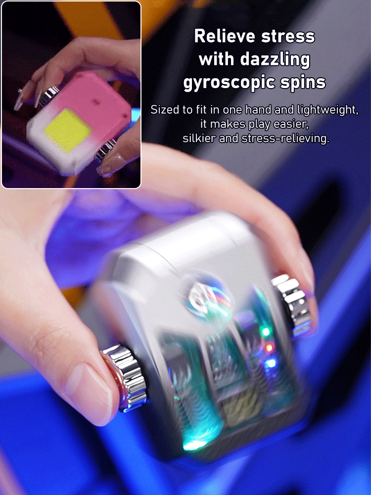 Gyro-rotating electric arc lighter