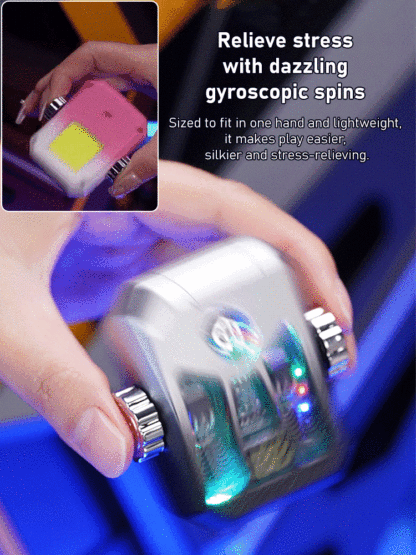 Gyro-rotating electric arc lighter