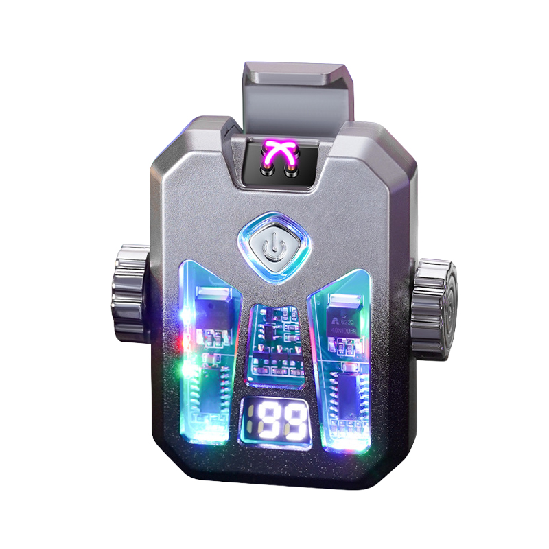 Gyro-rotating electric arc lighter