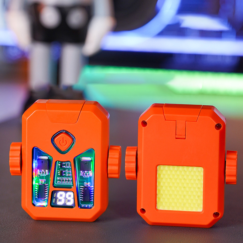 Gyro-rotating electric arc lighter