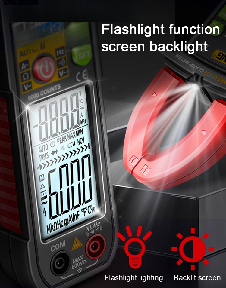 [Get Started in 1 Second] Fully Automatic Voice Clamp Meter