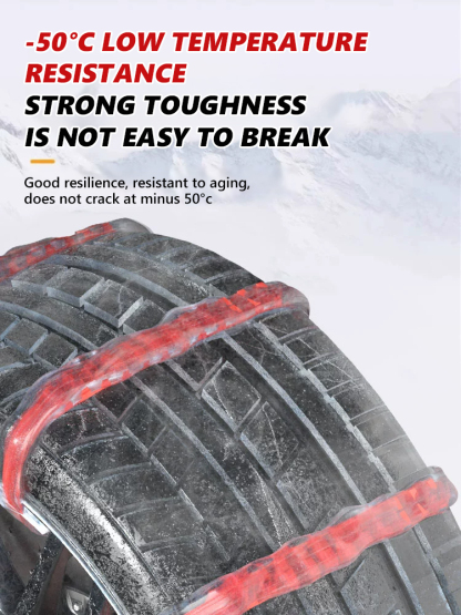 Anti-Slip Snow PE Tire Chains for Car Wheels