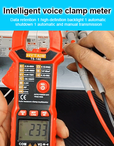 [Get Started in 1 Second] Fully Automatic Voice Clamp Meter