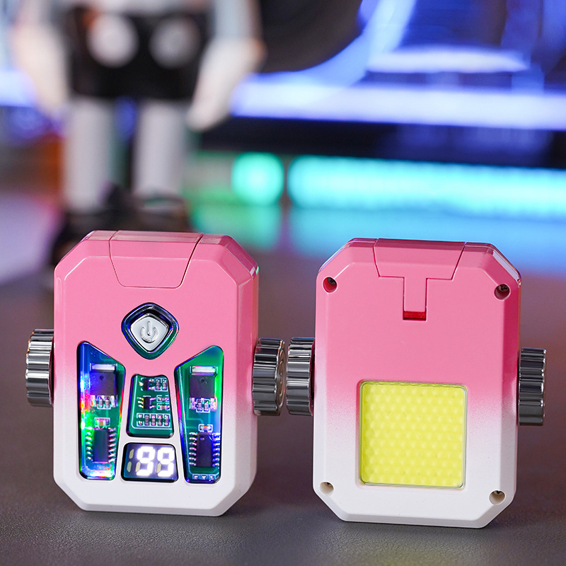 Gyro-rotating electric arc lighter