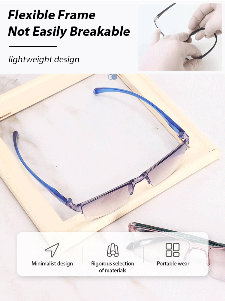 [Reading glasses + sunglasses] Smart zoom gradient reading glasses