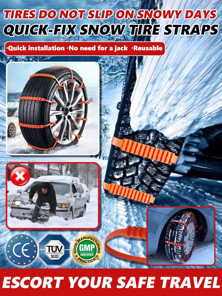 Anti-Slip Snow PE Tire Chains for Car Wheels