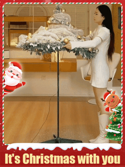 【Romantic Christmas】Retractable and foldable Christmas tree