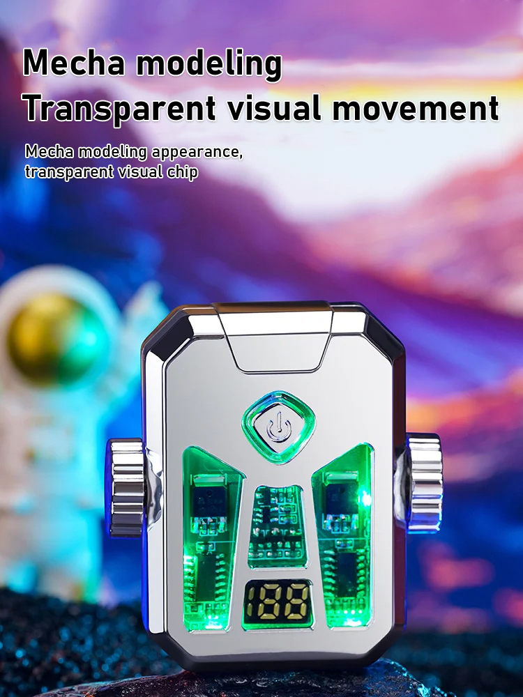 Gyro-rotating electric arc lighter