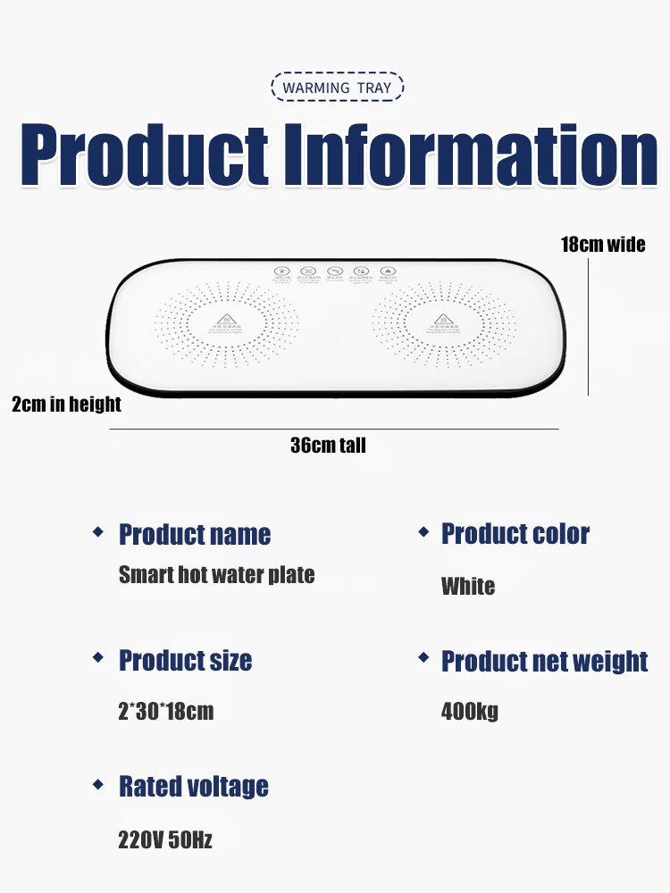Intelligent Constant Temperature Heated Serving Tray