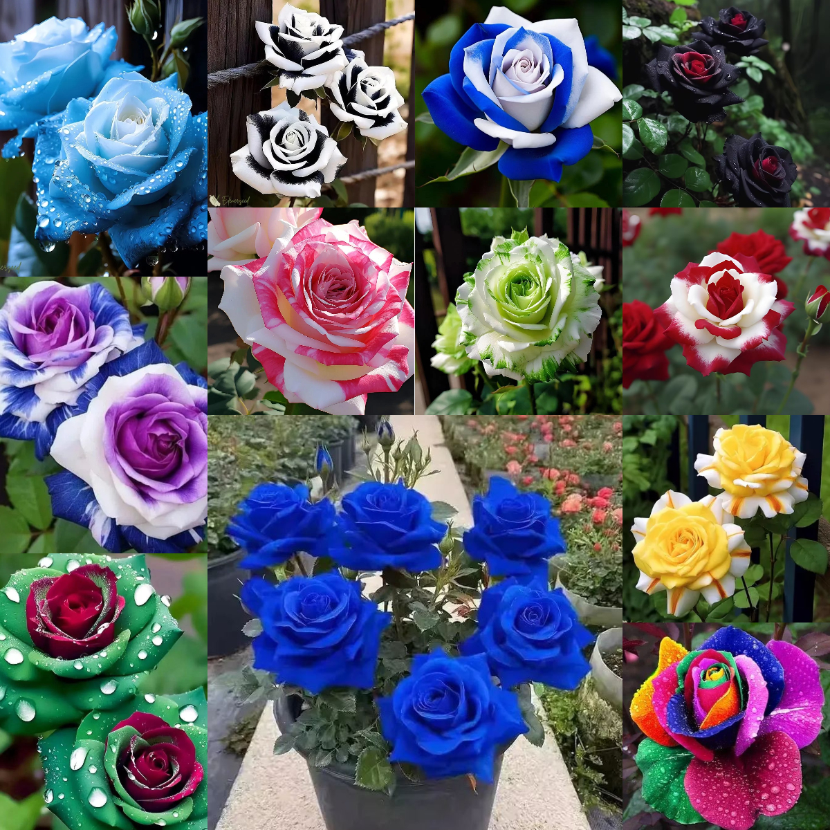 Rosensamen in seltenen Farben