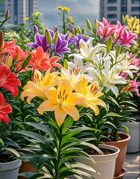 ⚜️Rare Color Double-Petaled Fragrant lily bulbs—Fresh and Sweet