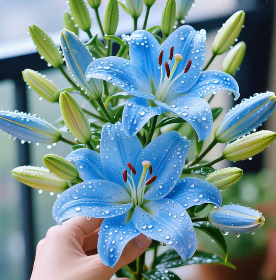 ⚜️Rare Color Double-Petaled Fragrant lily bulbs—Fresh and Sweet