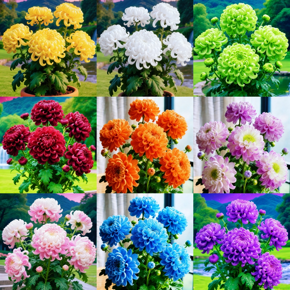 🌸 Double-Petal Chrysanthemums – Bloom Like Luxury, All Year Round 🌸