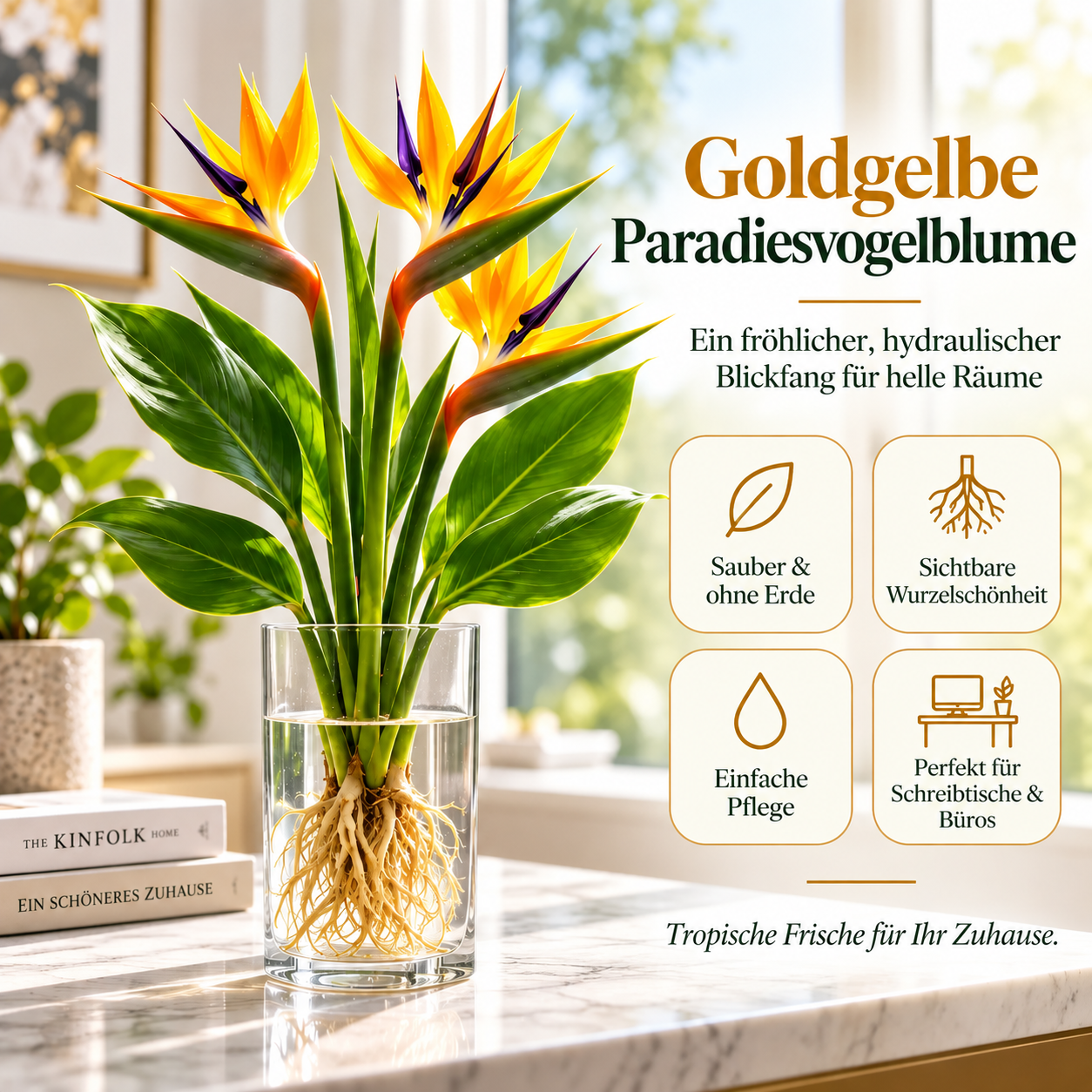 🕊️Die hydroponische Anzucht von Paradiesvogelblumen, von der Knolle bis zur Blüte, ist unglaublich therapeutisch