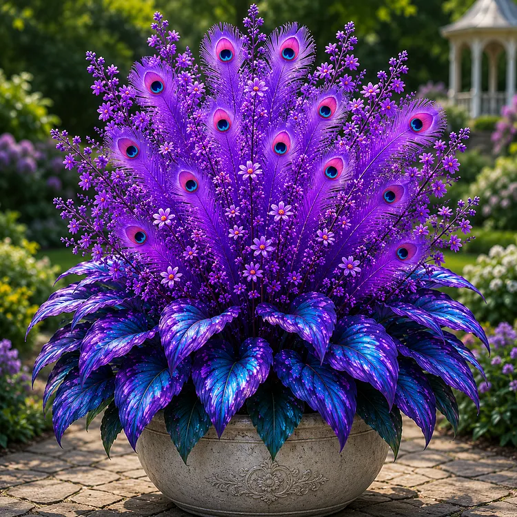 🏠🦚 Funkien Zwiebeln der Sorte „Pfauenblume“ 💥 Atemberaubende Farben, die jedem Raum erhellen