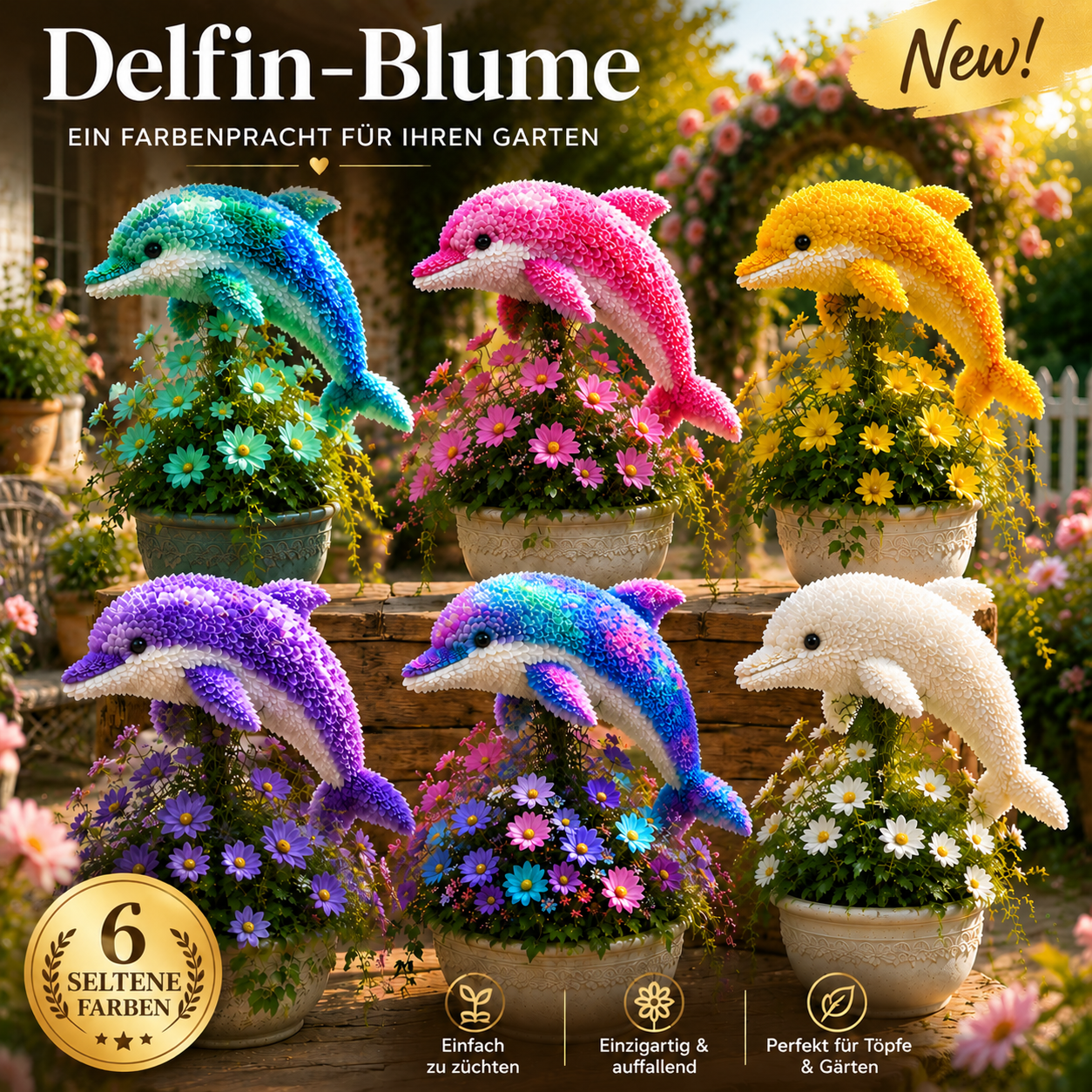 🐬 Delfin Blumen Zwiebeln – Eine Gartenblume, die aussieht, als wäre sie lebendig