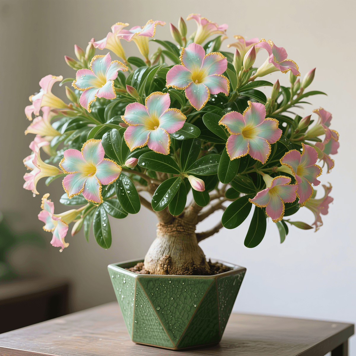 Desert Rose blooming all year round - large flowers, cold and heat resistant, easy to survive