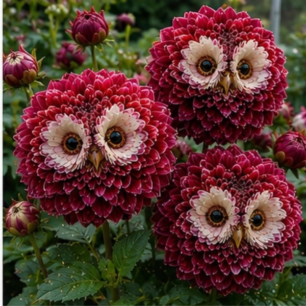 ✨ Magical Plants 🦉 Meet the Owl-Eye Dahlia Bulbs