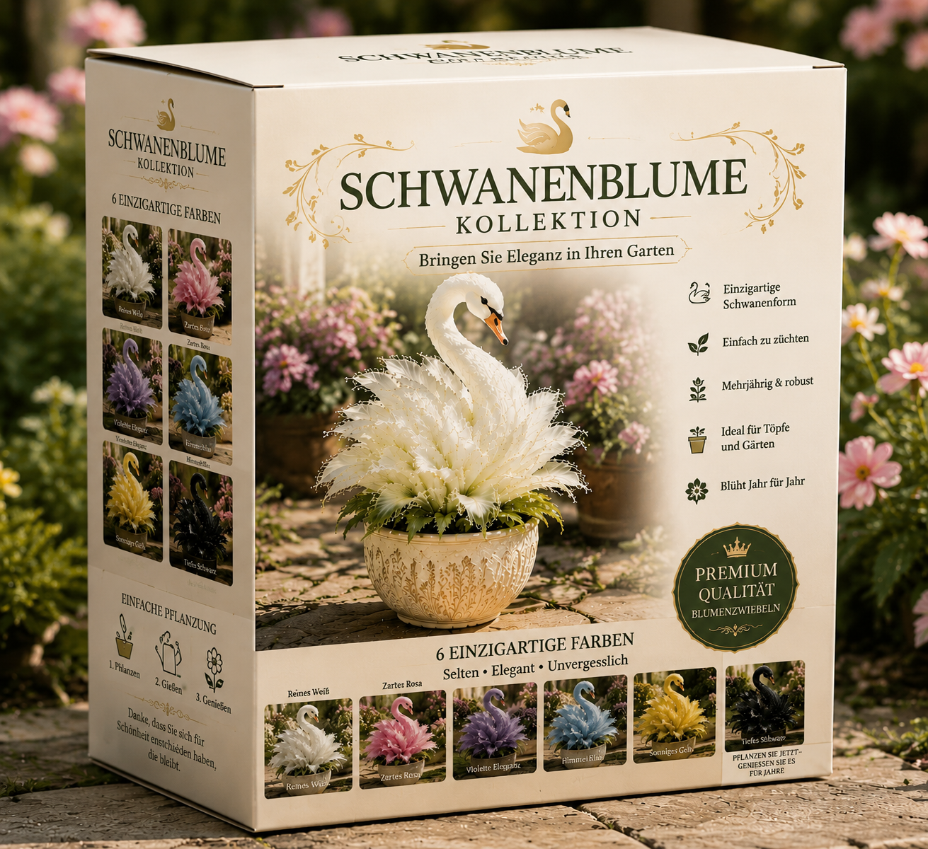 🦢 Schwanenblumen-Kollektion – Verwandeln Sie Ihren Garten in ein lebendiges Schwanenparadies