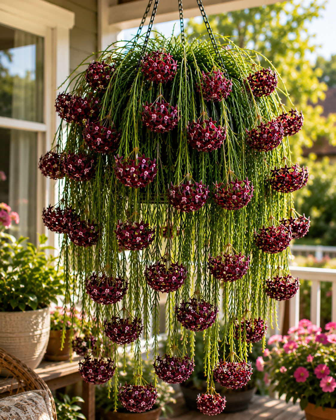 🔥 Hoya Linearis 🌿 – Ein lebender grüner Vorhang für Ihr Zuhause