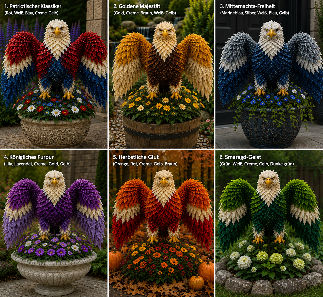 🦅 Amerikanische Adler Blüte (American Pride Eagle Bloom) Zwiebeln – Die majestätische Blume, die einem Weißkopfseeadler ähnelt