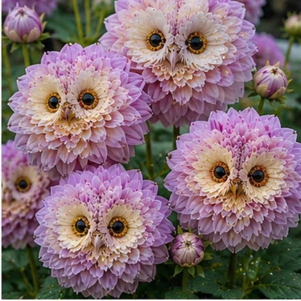 ✨ Magical Plants 🦉 Meet the Owl-Eye Dahlia Bulbs