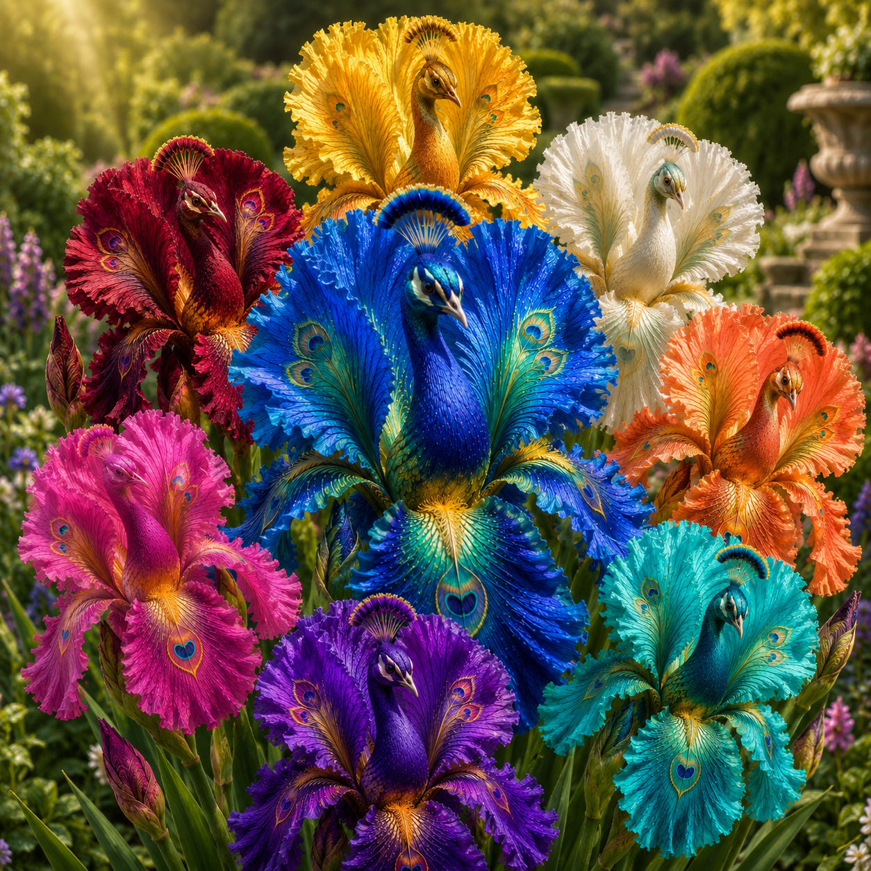 🦚 Rare Peacock Iris Bulbs™ A Garden Bloom So Striking, Guests Will Look Twice