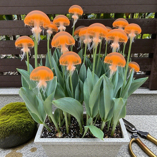 Rare Medusa Orchid – Fragrant Bulbophyllum Medusae with Flowing Tendrils – Easy Exotic Houseplant