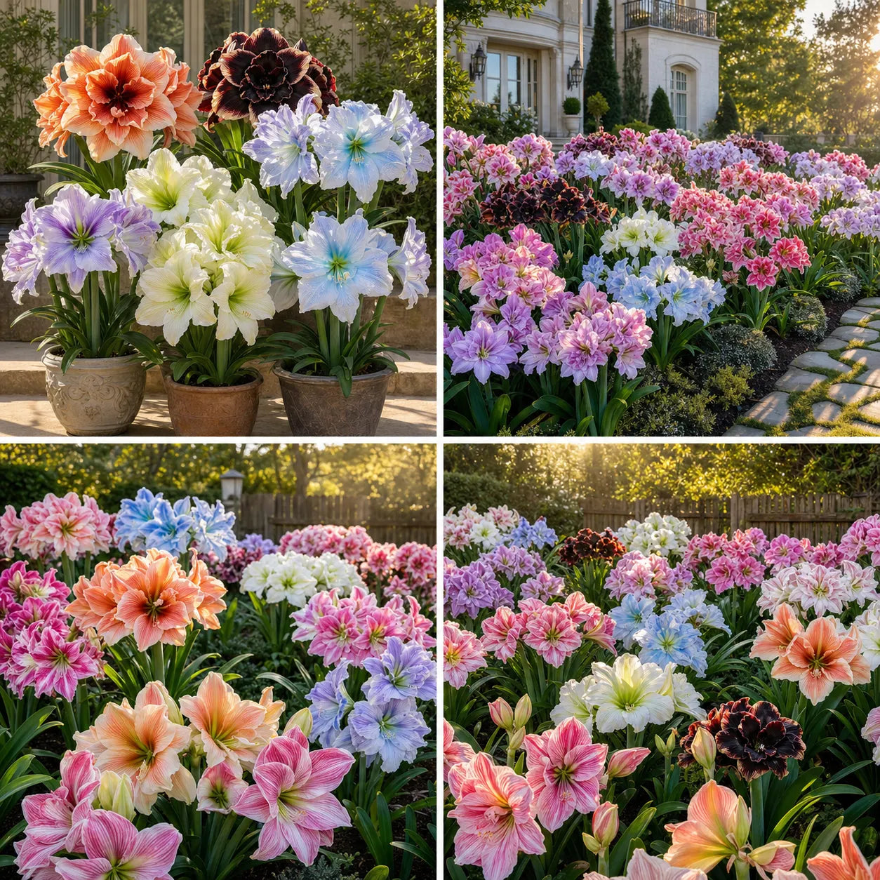 🌺 Riesige gefüllte Amaryllis-Zwiebeln ✨ Duftende, prächtige Blüten
