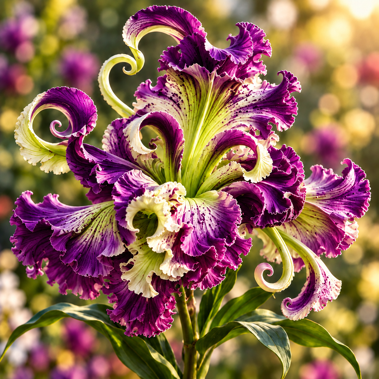 🌸 Royal Ruffle Fantasy Lily Bulbs – Grow in Water or Soil, Giant Ruffled Blooms