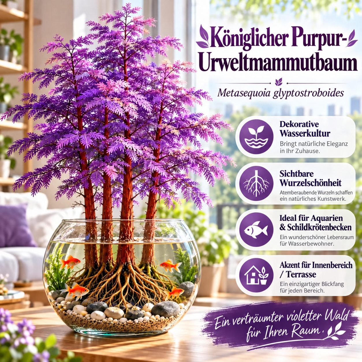 🌿 Hydroponische Urweltmammutbaum Zwiebeln - Metasequoia glyptostroboides
